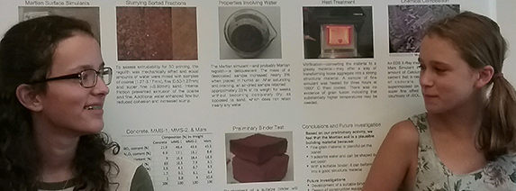 Middle and high school students work with LAMM, present at MIT’s Materials Research Laboratory poster event