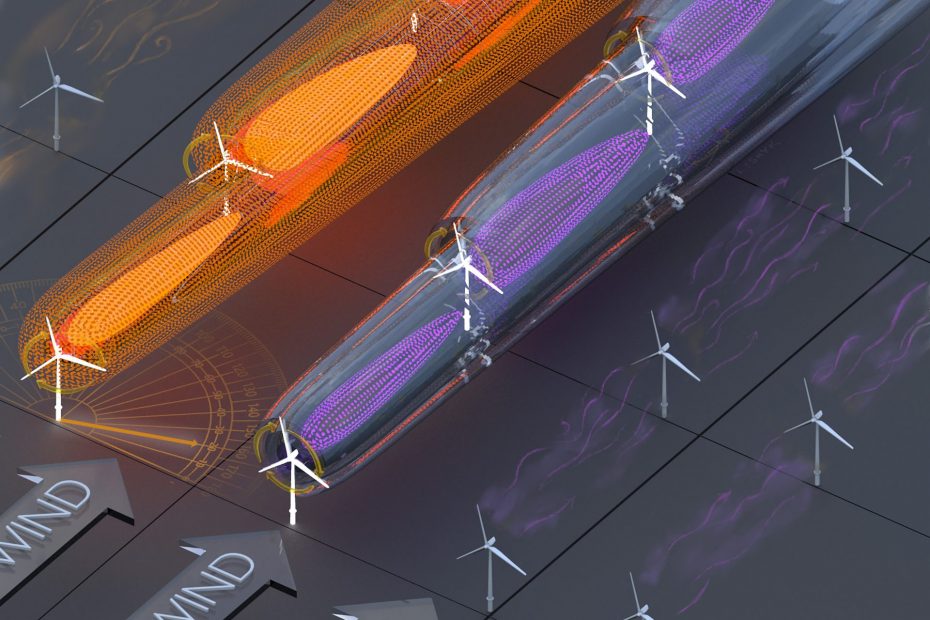 Illustration of wind farm